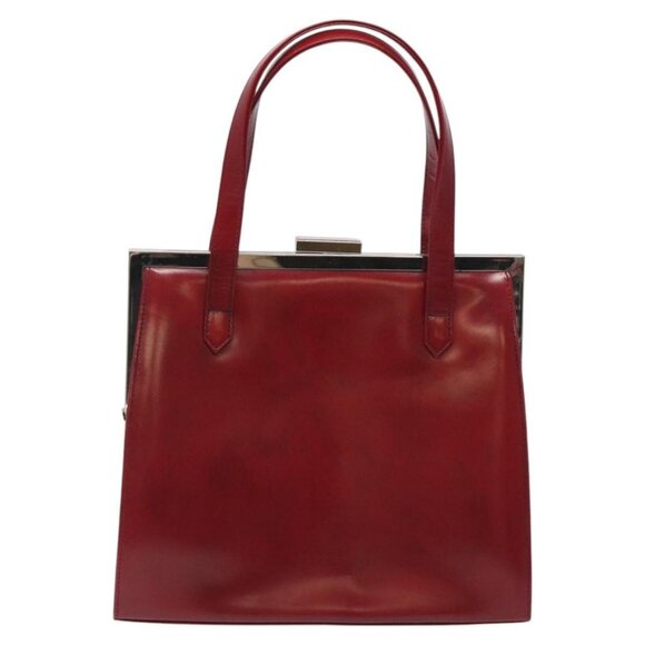 SAINT LAURENT Hand Bag Leather Red Auth - Picture 3 of 16